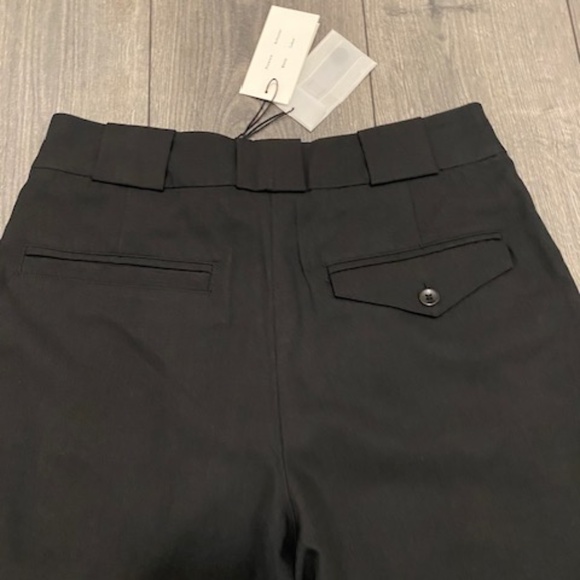 Proenza Schouler Black Drapey Suiting Trousers Size 4 NWT - Picture 10 of 12